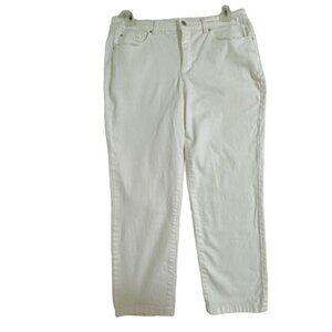 Charter Club Jean Shop Bristol Capri White Mid Rise Jeans Women's Size 8